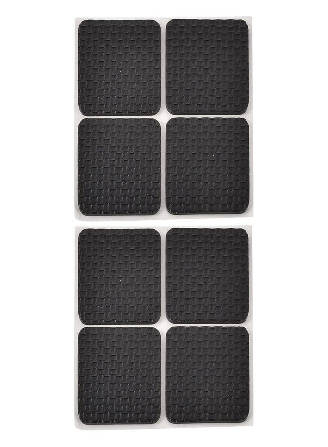 Instakart Furniture Silicone Protection Cover || Square Shape Rubber Floor Protector, Non Slip Furniture Pads, Sofa Bed Balance Pad Noise Insulation Pad,4 Cm Black Color,8 Pcs - Image 1